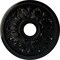 Ekena Millwork Edinburgh Ceiling Medallion (Canopies up to 5 1/8"), 18 1/8"OD x 3 1/2"ID x 2 3/4"P, Black Pearl CM18ED1BPS - alternate 1